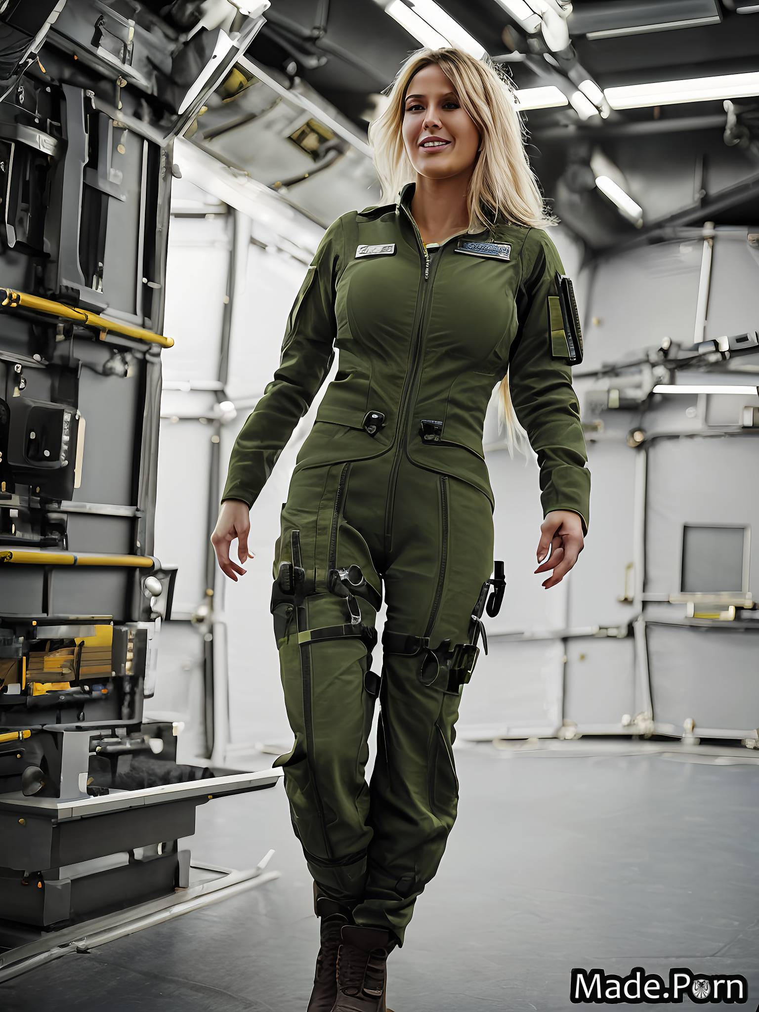 military babe skinny fully clothed standing athlete big hips